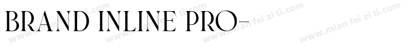 Brand Inline Pro字体转换